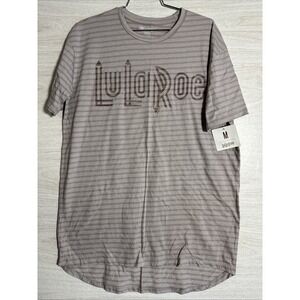 NWT LuLaRoe brand t-shirt in a striped pattern Sz Med